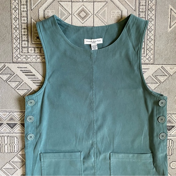Vintage Amanda Smith Green Shift Dress - Picture 3 of 6